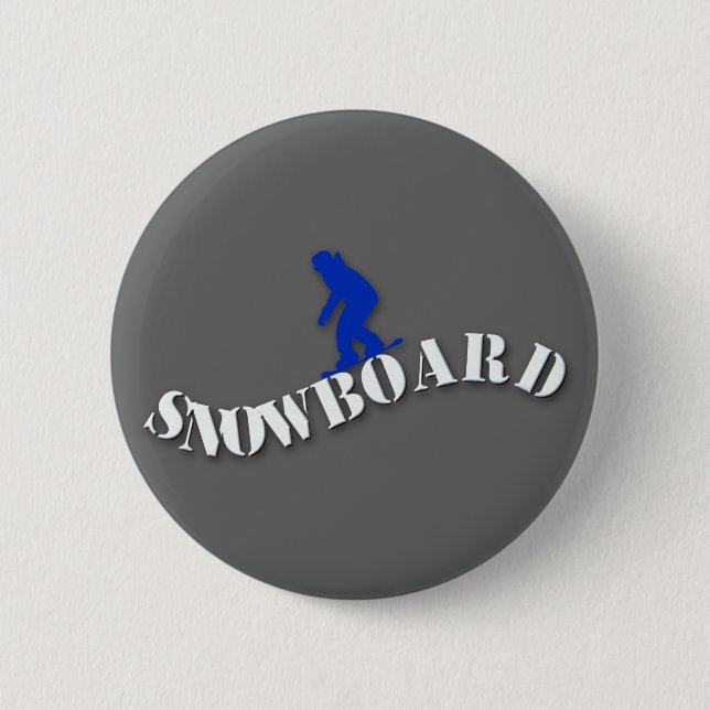 Snowboard-Knopf Button (Vorderseite)
