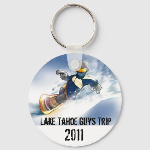 Snowboard, Lake- TahoeTyp-Reise, 2011 Schlüsselanhänger