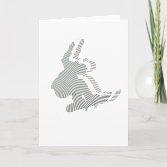 Snowboard-Logo-Entwurfs-Gruß-Karte Karte (Vorderseite)
