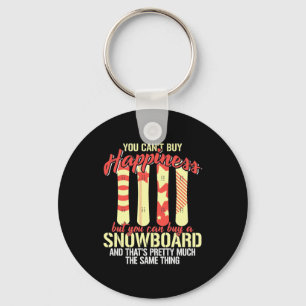 Snowboard macht mich glücklich schlüsselanhänger
