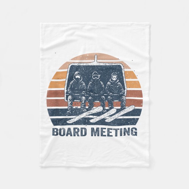 Snowboard Meeting Snowboarding Vacation Skiing  Fleecedecke (Vorderseite)