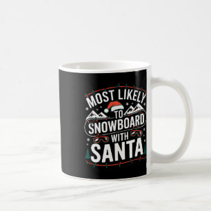 Snowboard mit Weihnachtsschnee - Sport L Kaffeetasse