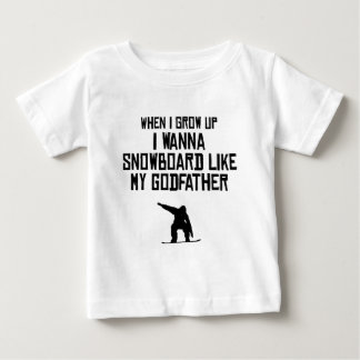 Snowboard mögen meinen Paten Baby T-shirt