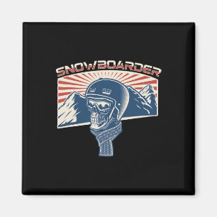 Snowboard Mountains Snowboarden Snowboarder Gratis Magnet