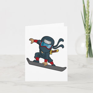 Snowboard Ninja Snowboarder Snowboarder Winter Sno Karte