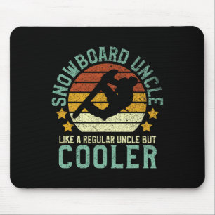 Snowboard Onkel Vintages Snowboarden Geschenk Sn Mousepad
