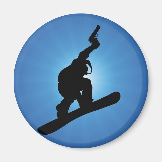 Snowboard Outlaw Magnet (Vorne)