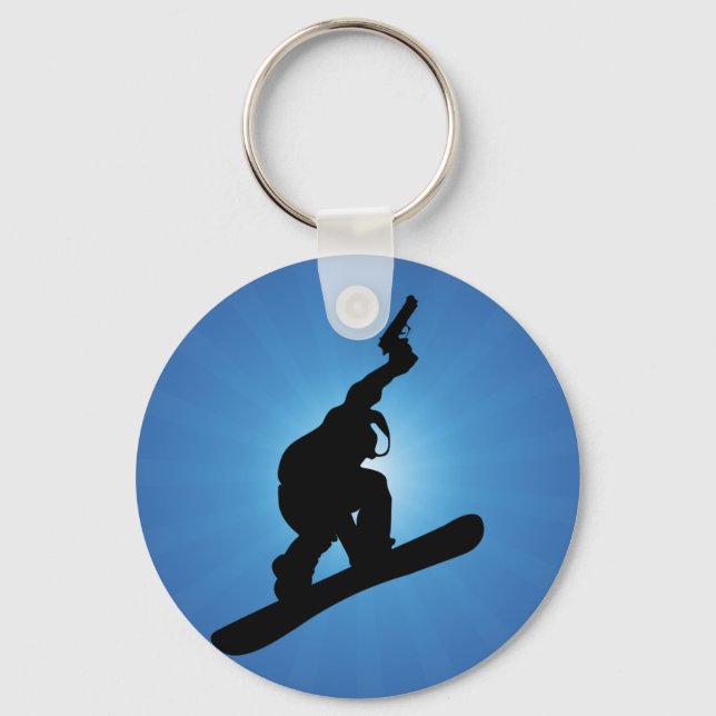 Snowboard Outlaw Schlüsselanhänger (Vorderseite)