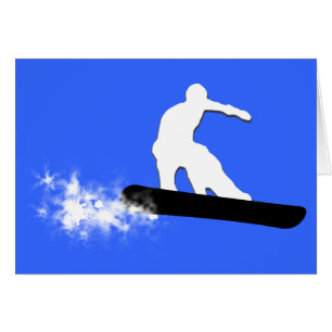 Snowboard. Pulverschnee.