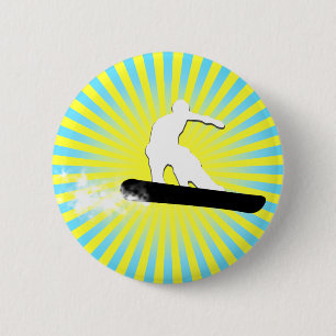 Snowboard. Pulverschnee. Button