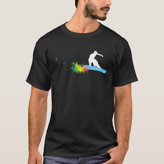 Snowboard: Pulverspur: T-Shirt (Vorderseite)