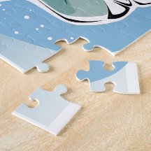 Snowboard-Puzzle mit GIF-Box