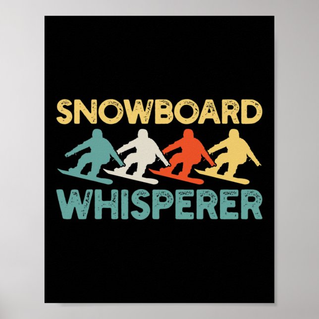 Snowboard Retro Poster (Vorne)