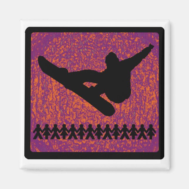 Snowboard Right ALINE Magnet (Vorne)