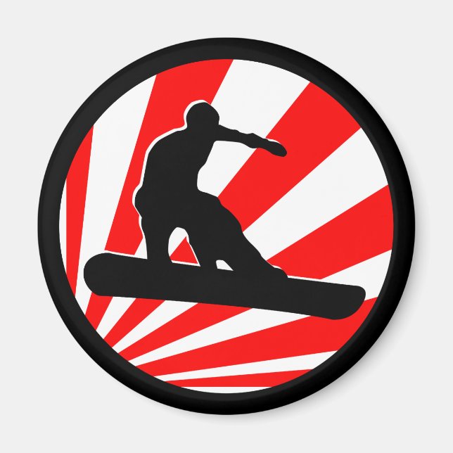 Snowboard. Rochen. Magnet (Vorne)