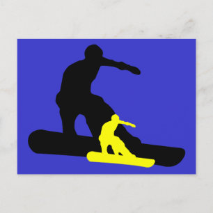 Snowboard: Schattenhaftigkeit Postkarte