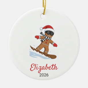 Snowboard-Schmuck, Snowboarden für Kinder und Juge Keramik Ornament