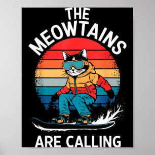 Snowboard-Shirt für Männer Frauen Kinder Ski-Liebh Poster