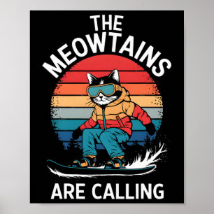 Snowboard Shirt für Männer Frauen Kinder Skilangla Poster