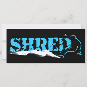 Snowboard: shredd einladung