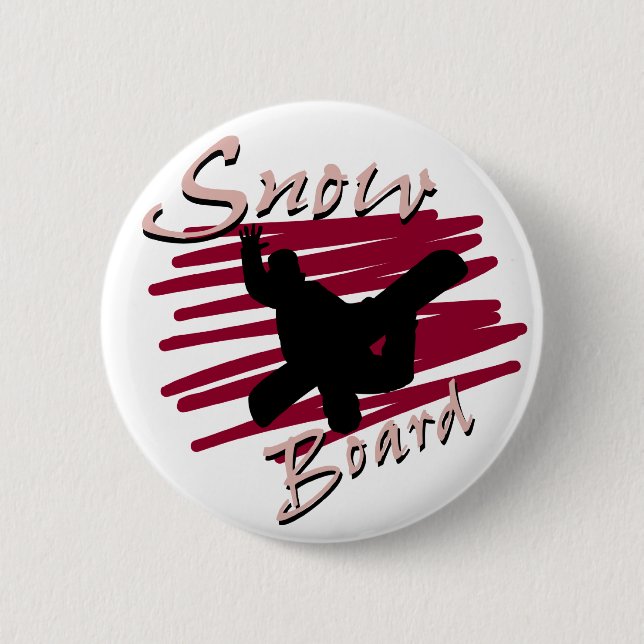 Snowboard-Silhouette Button (Vorderseite)