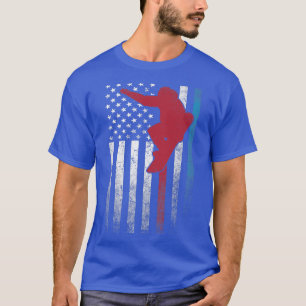 Snowboard Ski 4. Juli American Flag Amerika U T-Shirt
