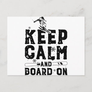 Snowboard Ski   Wintersports Snowboarder Geschenke Postkarte