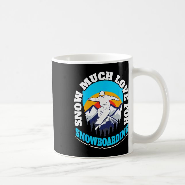 Snowboard Skifahren Snowboarden Kaffeetasse (Rechts)