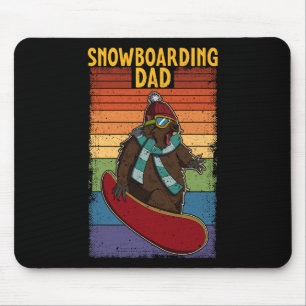 Snowboard Skifahren Snowboarder Wettbewerb Mousepad