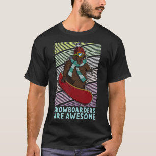 Snowboard Skifahren Snowboarder Wettbewerb T-Shirt
