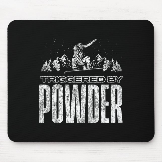 Snowboard-Snowboard, ausgelöst durch Powder Mousepad (Vorne)
