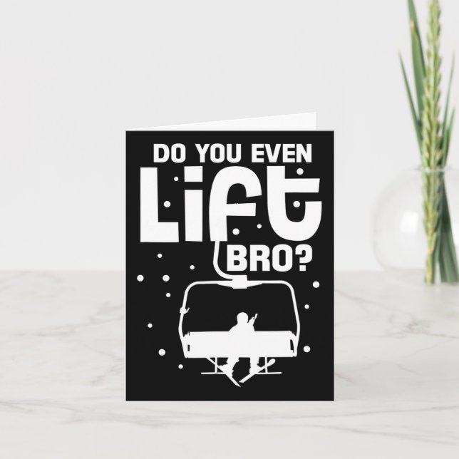 Snowboard Snowboard Funny Snowboarder 1 Karte (Vorderseite)