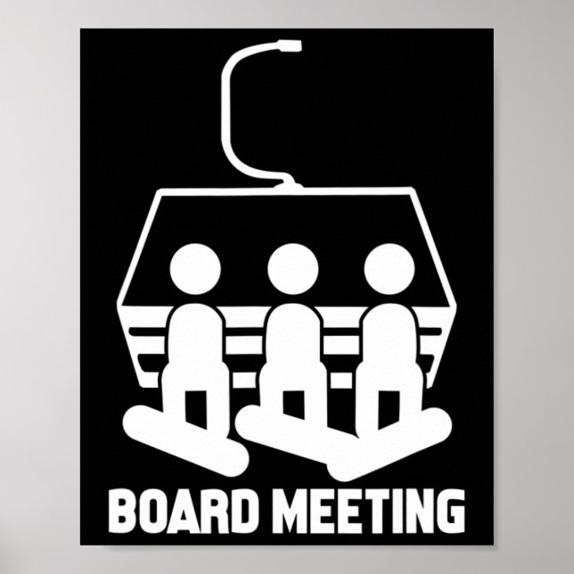 Snowboard Snowboard Funny Snowboarder Poster (Vorne)