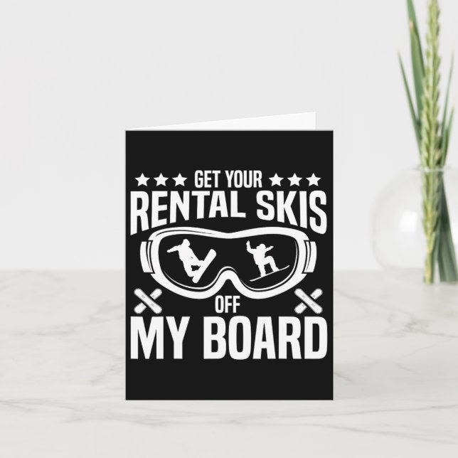 Snowboard-Snowboard - Mietwagen von mir Karte (Vorderseite)