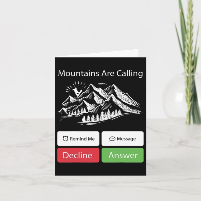 Snowboard Snowboard Mobile Phone Display Mountain Karte (Vorderseite)