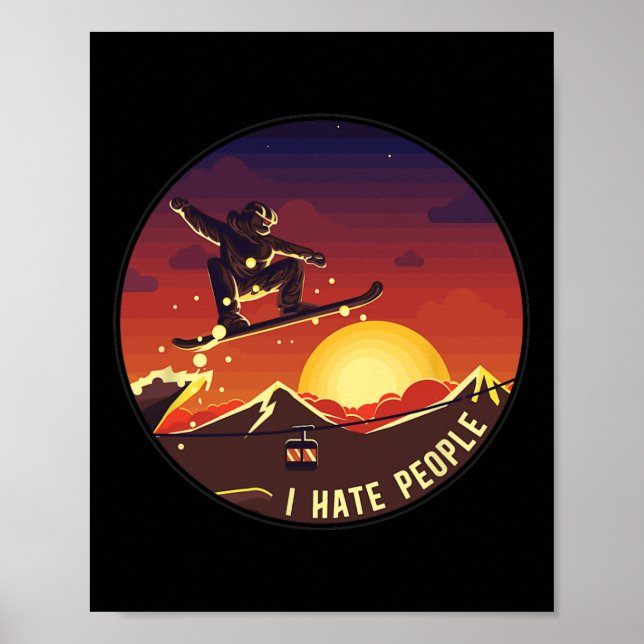 Snowboard Snowboard Poster (Vorne)