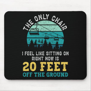 Snowboard Snowboard Ski Lift Vintag Retro Mousepad