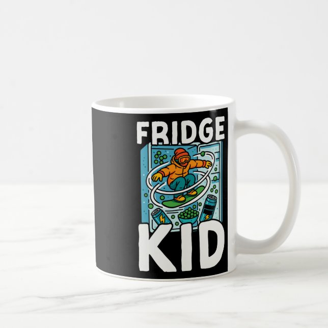 Snowboard Snowboard Vintag Retro Kühlschrank Kind Kaffeetasse (Rechts)