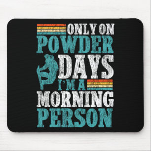 Snowboard Snowboard Vintage Retro nur auf Power Mousepad