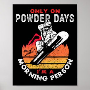 Snowboard Snowboard Vintage Retro nur auf Power Poster