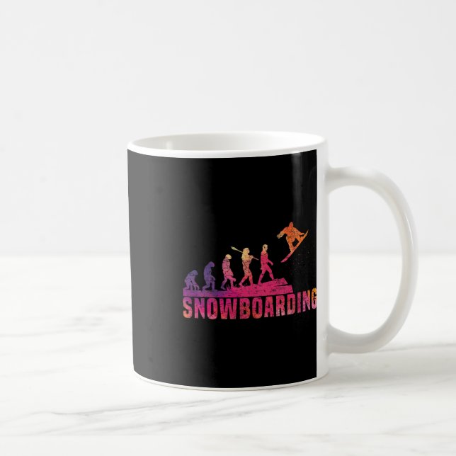 Snowboard Snowboarden Evolution Freestyle Snowboar Kaffeetasse (Rechts)