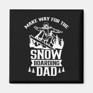 Snowboard Snowboarden für den Snowboarder Vater Magnet