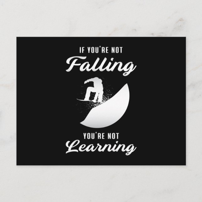 Snowboard Snowboarden Snowboarder Funny Geschenk Postkarte (Vorderseite)