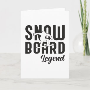 Snowboard Snowboarden Snowboarder Funny Gift Idee Karte