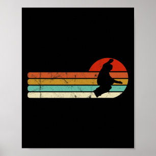 Snowboard Snowboarden Vintag Retro Poster