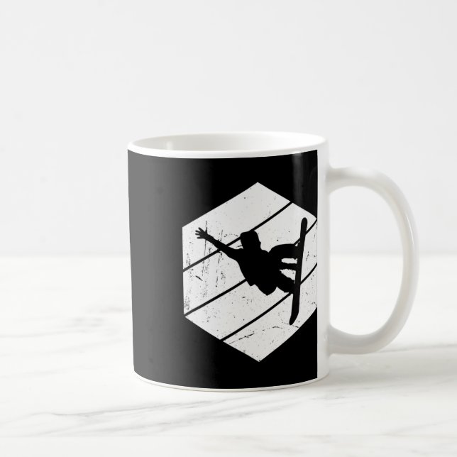 Snowboard Snowboarder Herren Damen Snowboarder Kaffeetasse (Rechts)