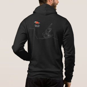 Snowboard, Snowboarder, Hokkaido Hoodie