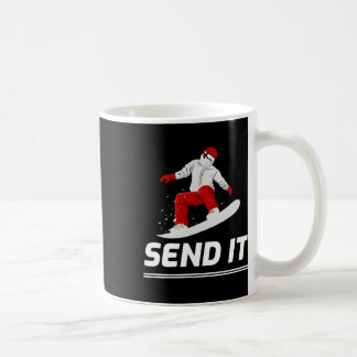 Snowboard Snowboarder Losfahren Snowboarding Winte Kaffeetasse