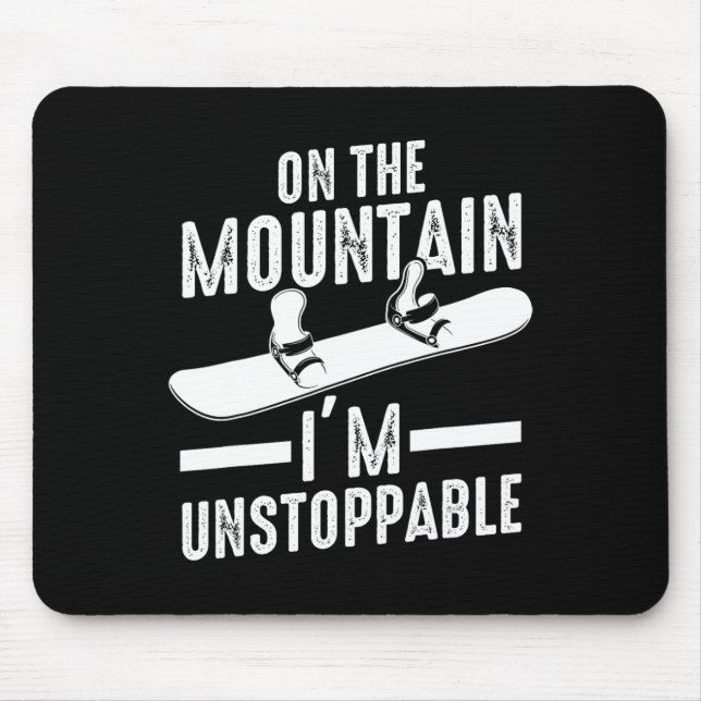 Snowboard Snowboarder Snowboarden 5 Mousepad (Vorne)