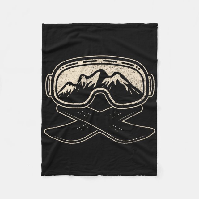 Snowboard Snowboarder Snowboarden Freestyle Mount Fleecedecke (Vorderseite)